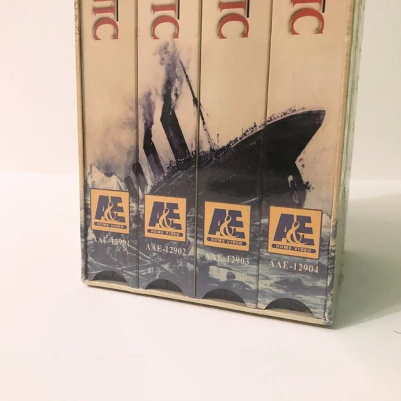 A&E Titanic 4 VHS Tape Documentary Series on the Sinking of the Titanic - Picture 4 of 16
